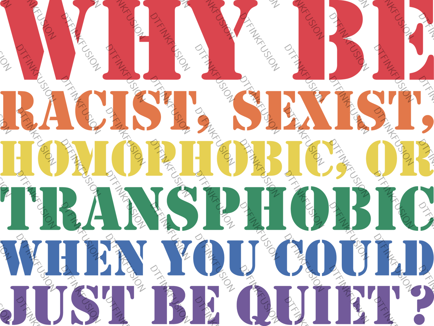 LGBTQI+ DTF Transfers