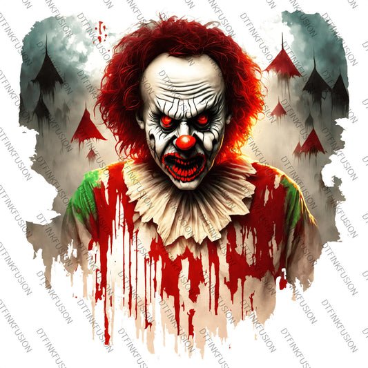 Clown DTF Print