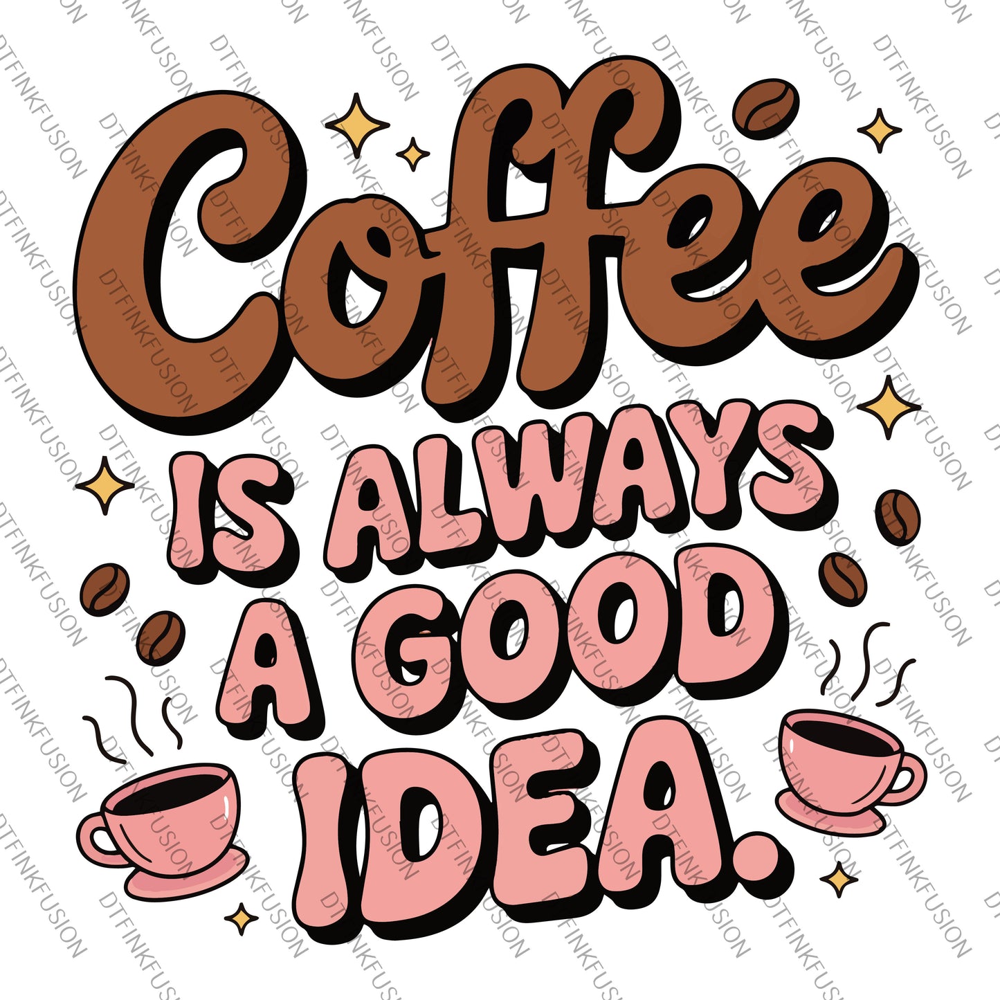 Coffee DTF Print