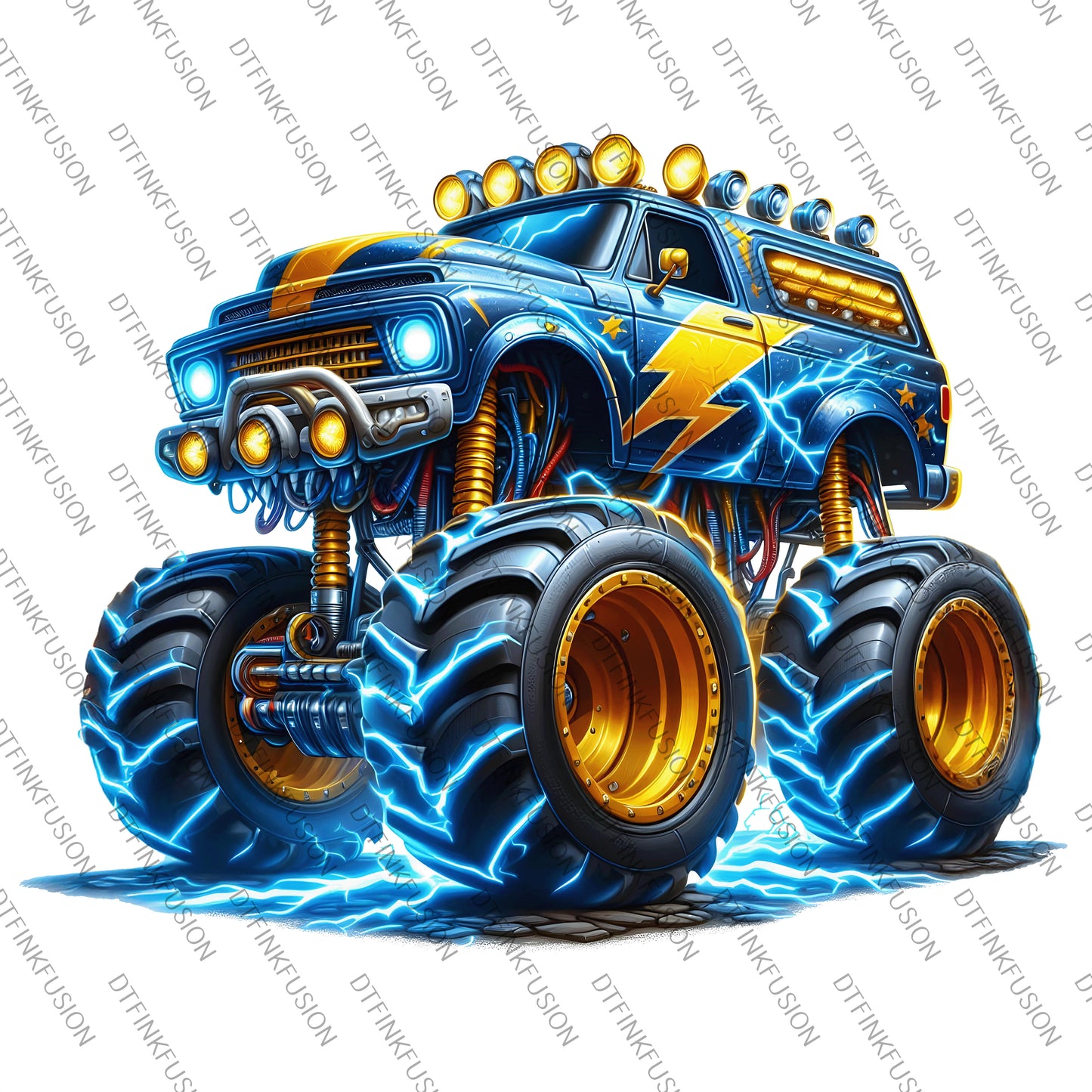 Monster Truck DTF Print