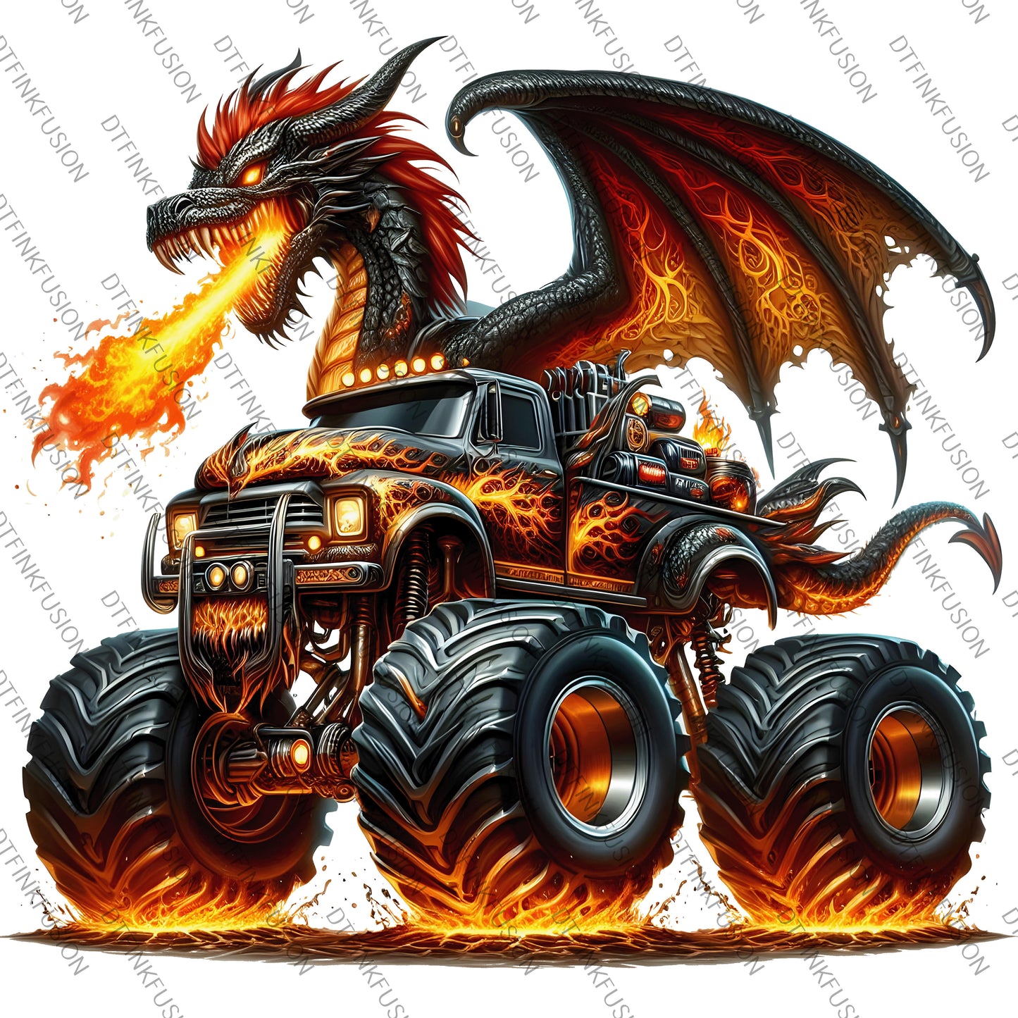 Monster Truck DTF Print
