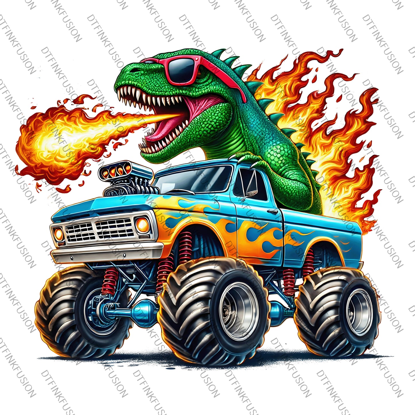 Monster Truck DTF Print