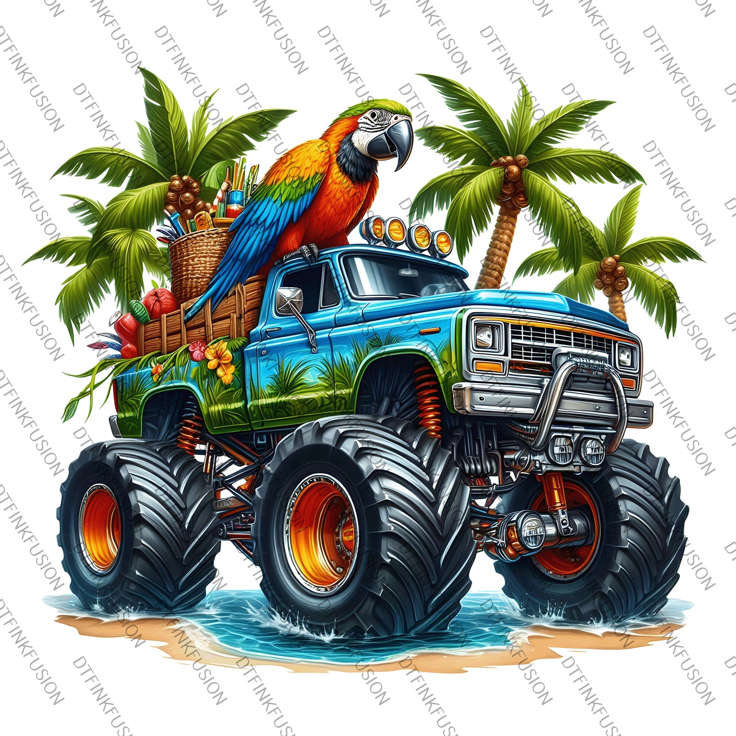 Monster Truck DTF Print