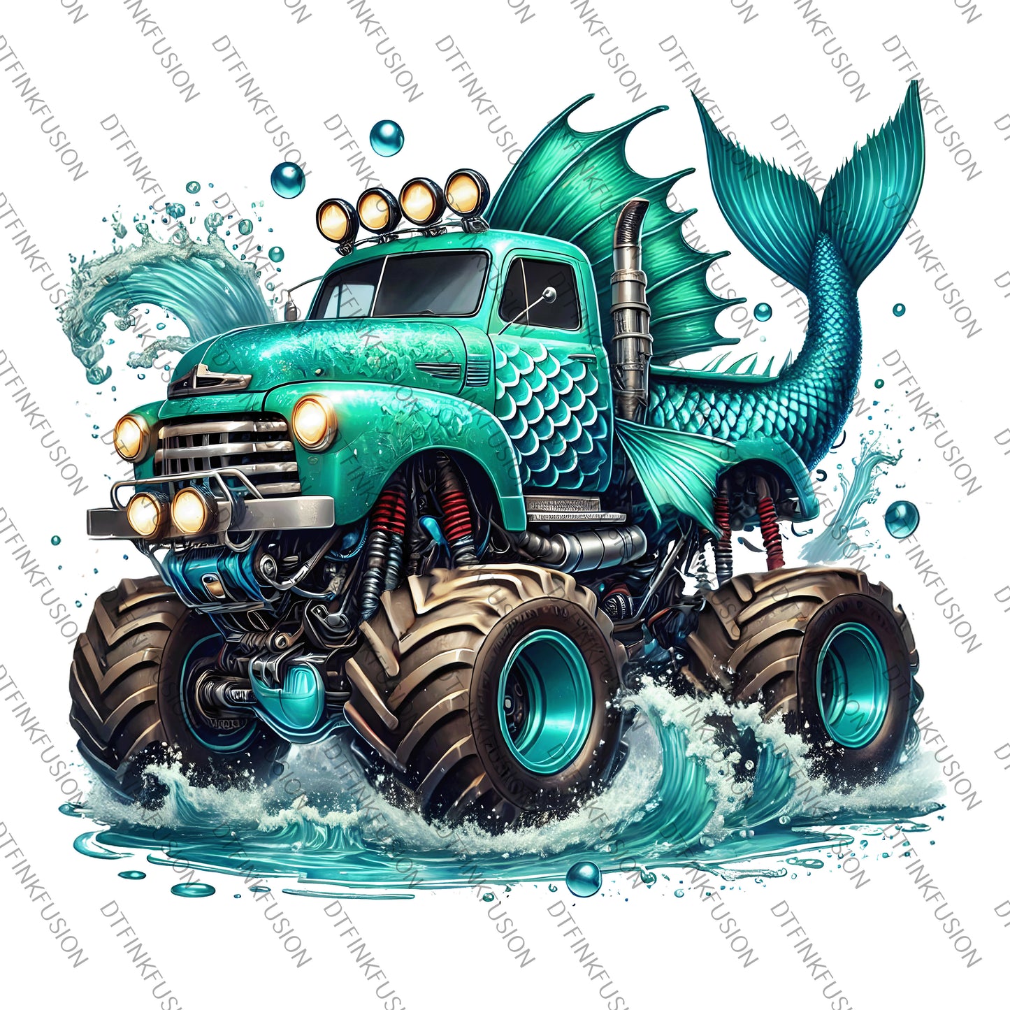 Monster Truck DTF Print