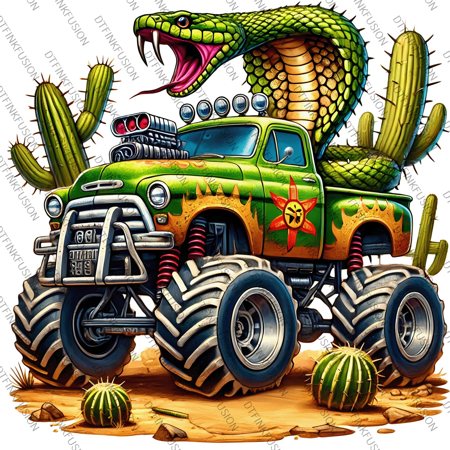 Monster Truck 2 DTF Print