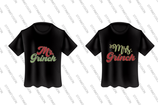 Mr and Mrs Grinch T Shirt (Sold Separately)