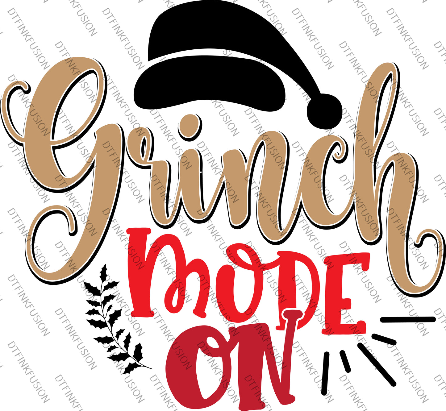 Grinch DTF Print
