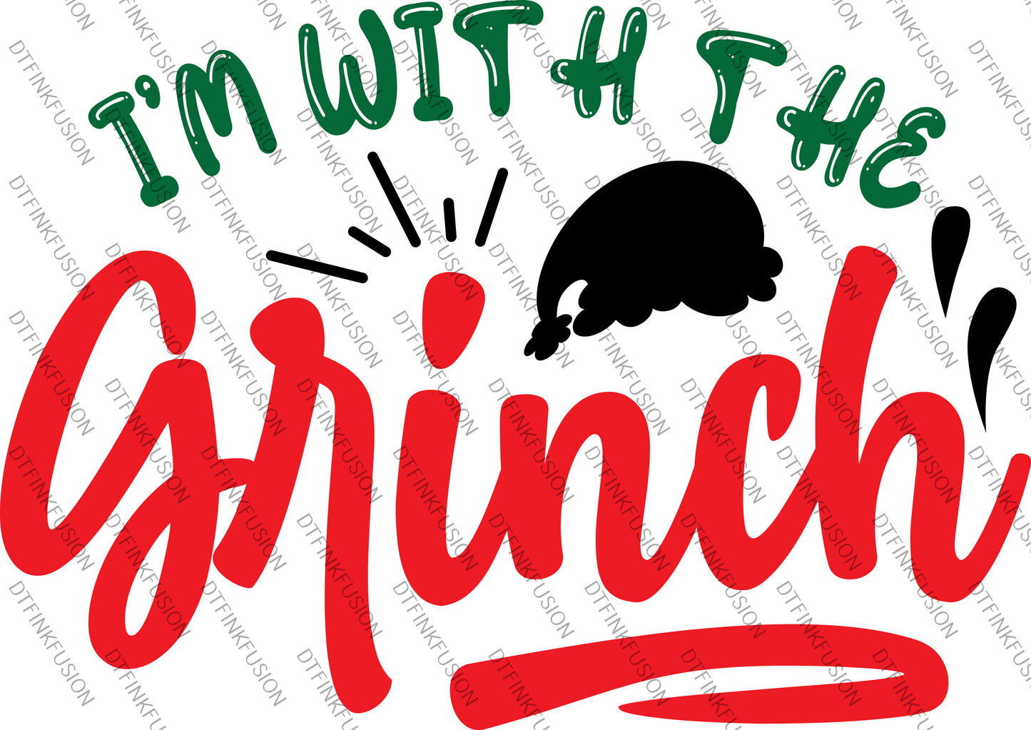 Grinch DTF Print