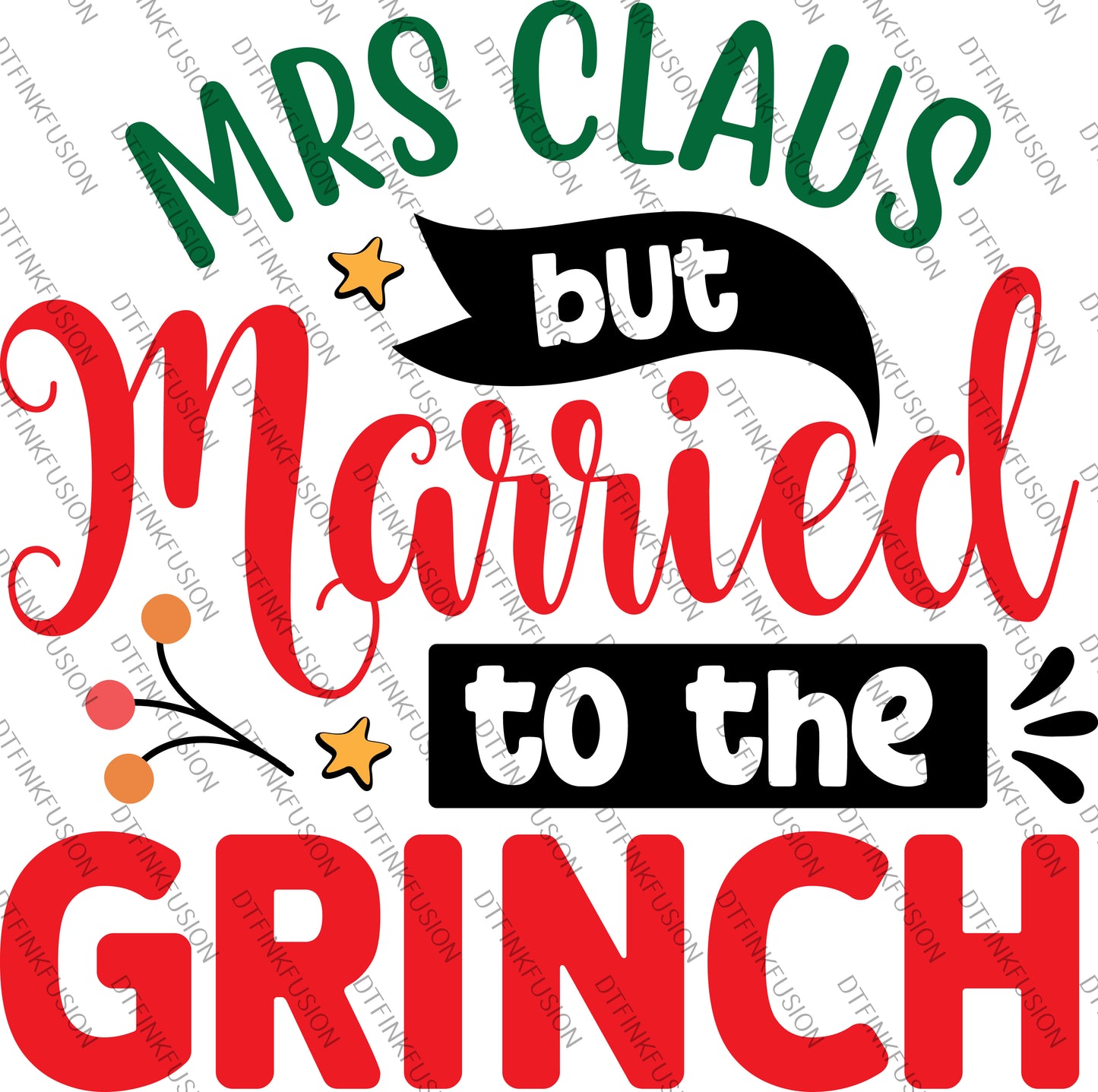 Grinch DTF Print