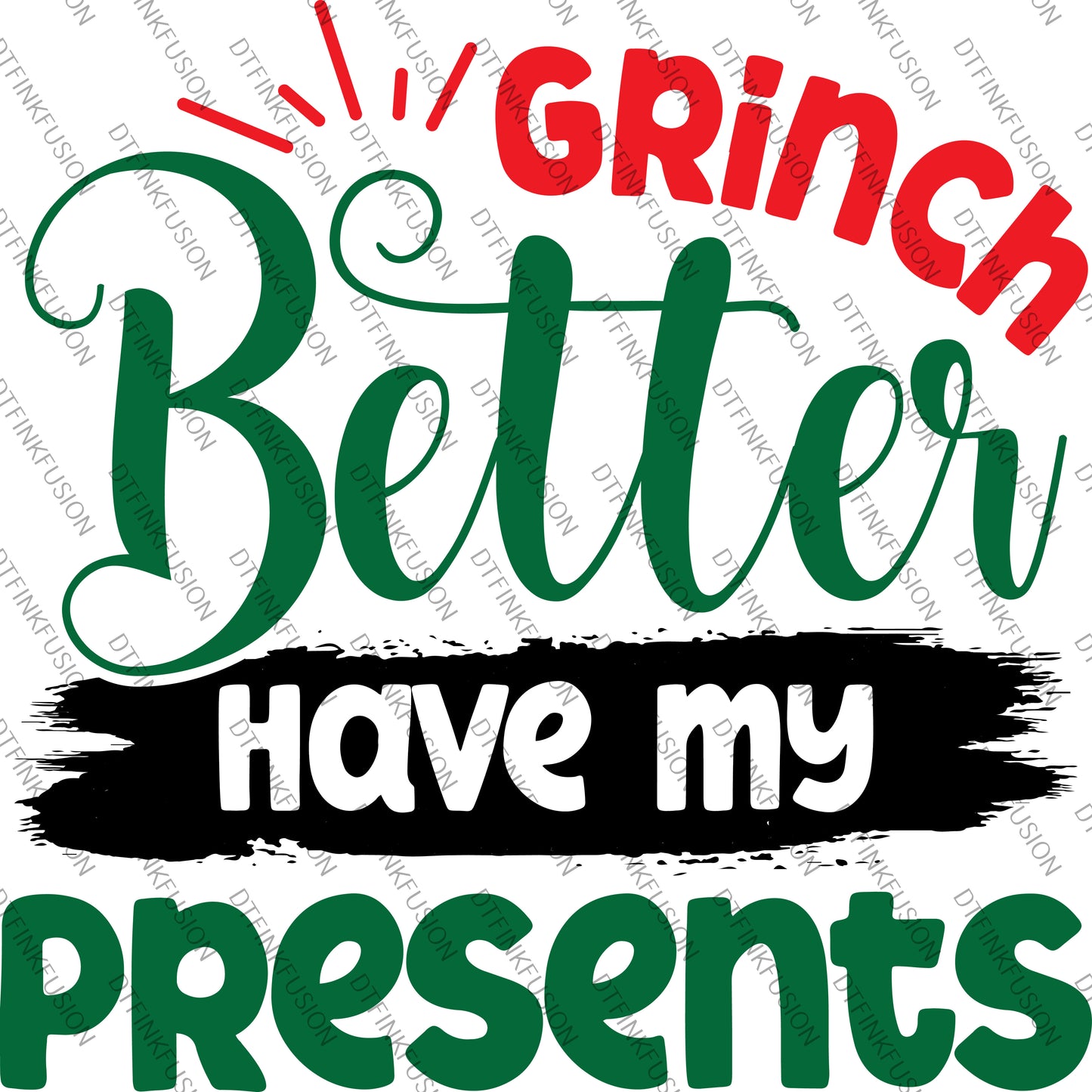 Grinch DTF Print